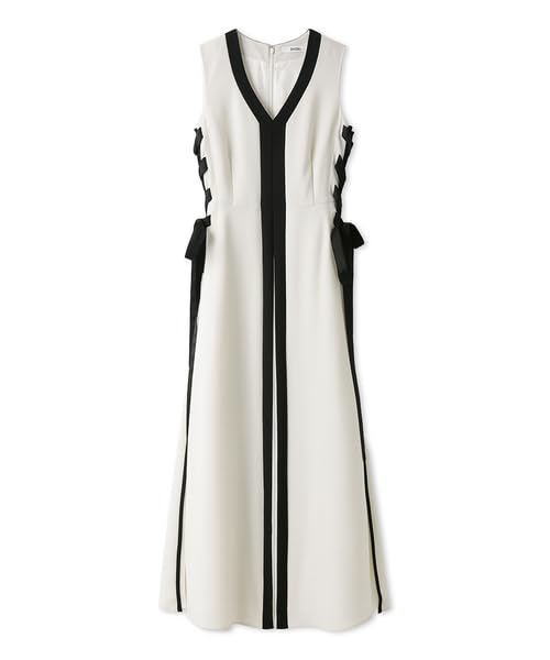 Snidel Side Pleated Bicolor Dress SWFO242068 IVR Women's