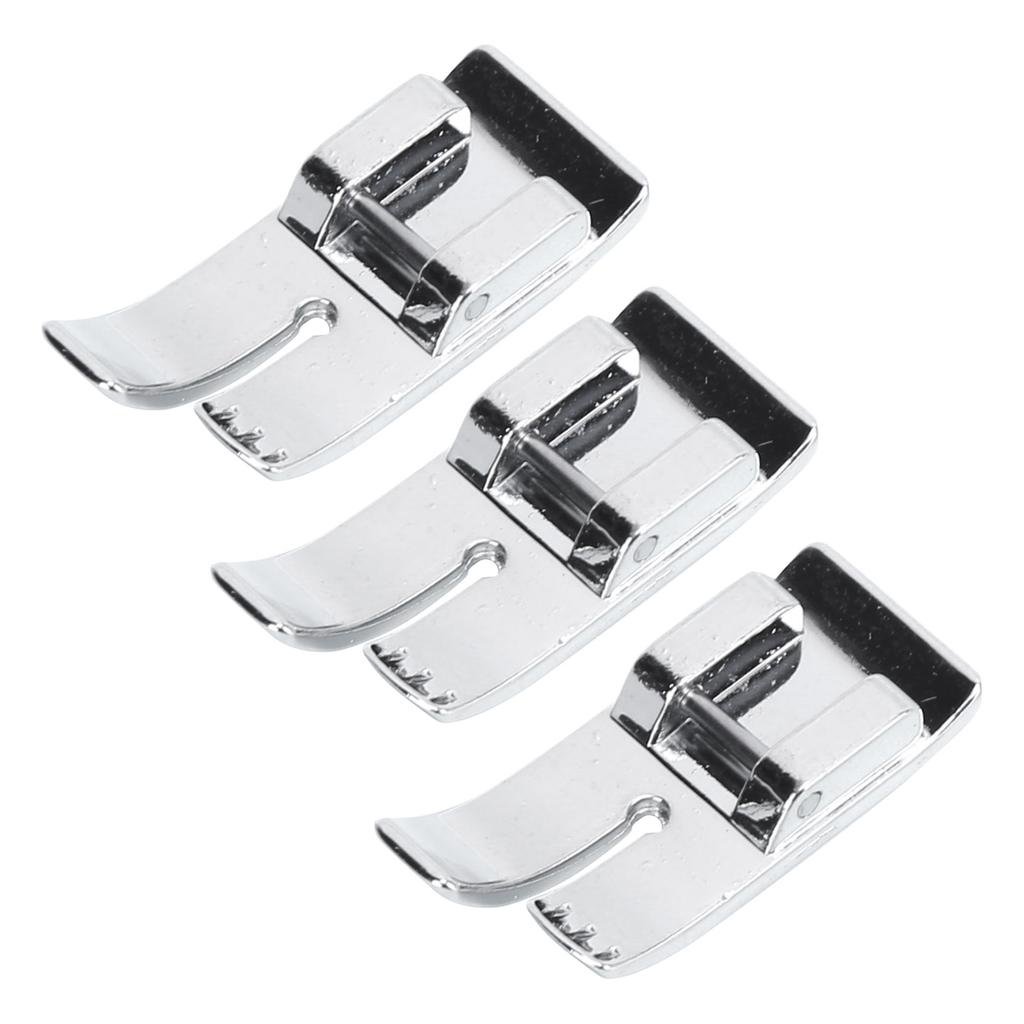 3Pcs Linear Presser Foot Wear Resistance Stainless Steel Sewing Tools for Replace Old Sewing Machine Accessories