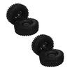 4PCS RC Wheel Set 1.9 Inch 120mm Diameter Plastic Tires for 1 10 Scale RC Off Road Car Black