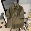 Neues kurzärmliges T-Shirt für Herren im Sommer, Trend im koreanischen Stil, schlichtes Oberteil mit halben Ärmeln, lockeres, lässiges Marken-T-Shirt im Hongkong-Stil