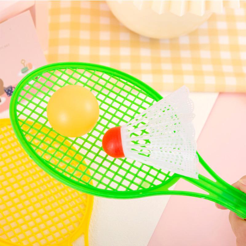 Mini-Kunststoffschläger-Set Outdoor-Fitness-Requisiten für Kinder Sportunterhaltung Tennis / Badminton / Baseball-Ausrüstung TMZ