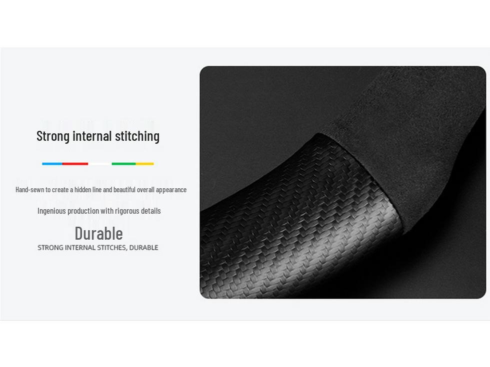 Geely Boyue L Steering Wheel Cover: Pro Suede Carbon Fiber for 2016-2024 Models