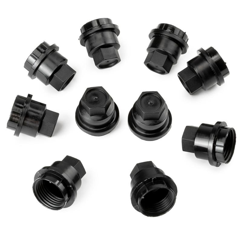 10pcs/20pcs Black 24mm Plastic Lug Nut Covers Caps Anti Corrosion Wheel Hub Protectors For Select Truck Models 15661036