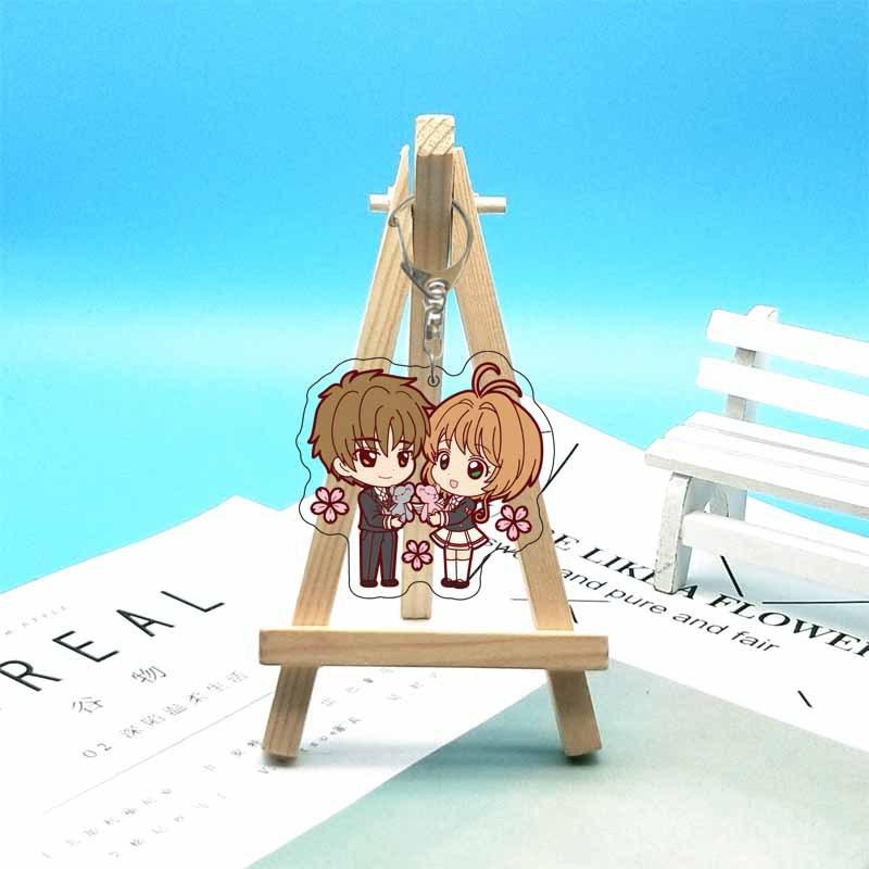 Cardcaptor Sakura Anime Acrylic Fun Keychain Animation Related Products Girls Gift Key Chain Bag Charm Souvenir Pendant Jewelry