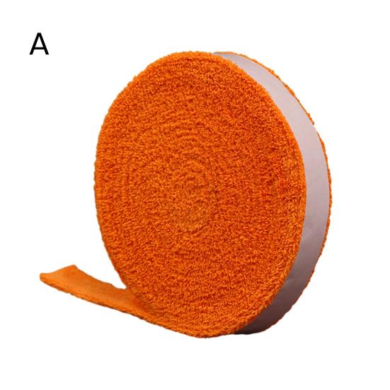 1 Roll Tennis Racket Towel 10m Super Sweat Absorbent Thickened Sweat Tape Great Friction Anti-slip Soft Shockproof Badminton Tennis Racket Towel