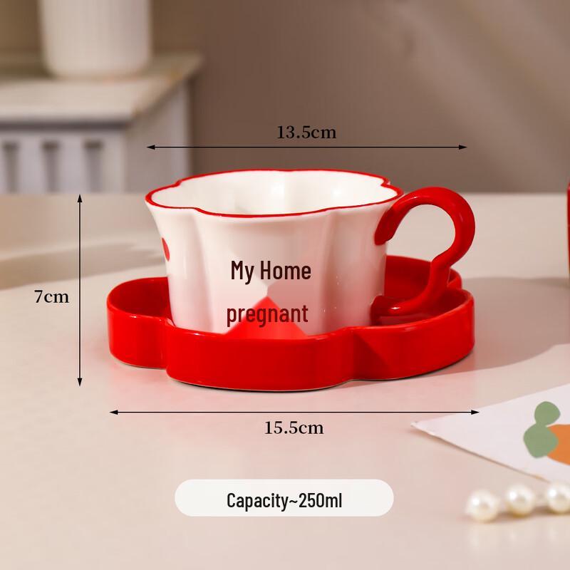 Изысканный керамический кофейный набор Shangqi с цветочным узором (чашка и блюдце)