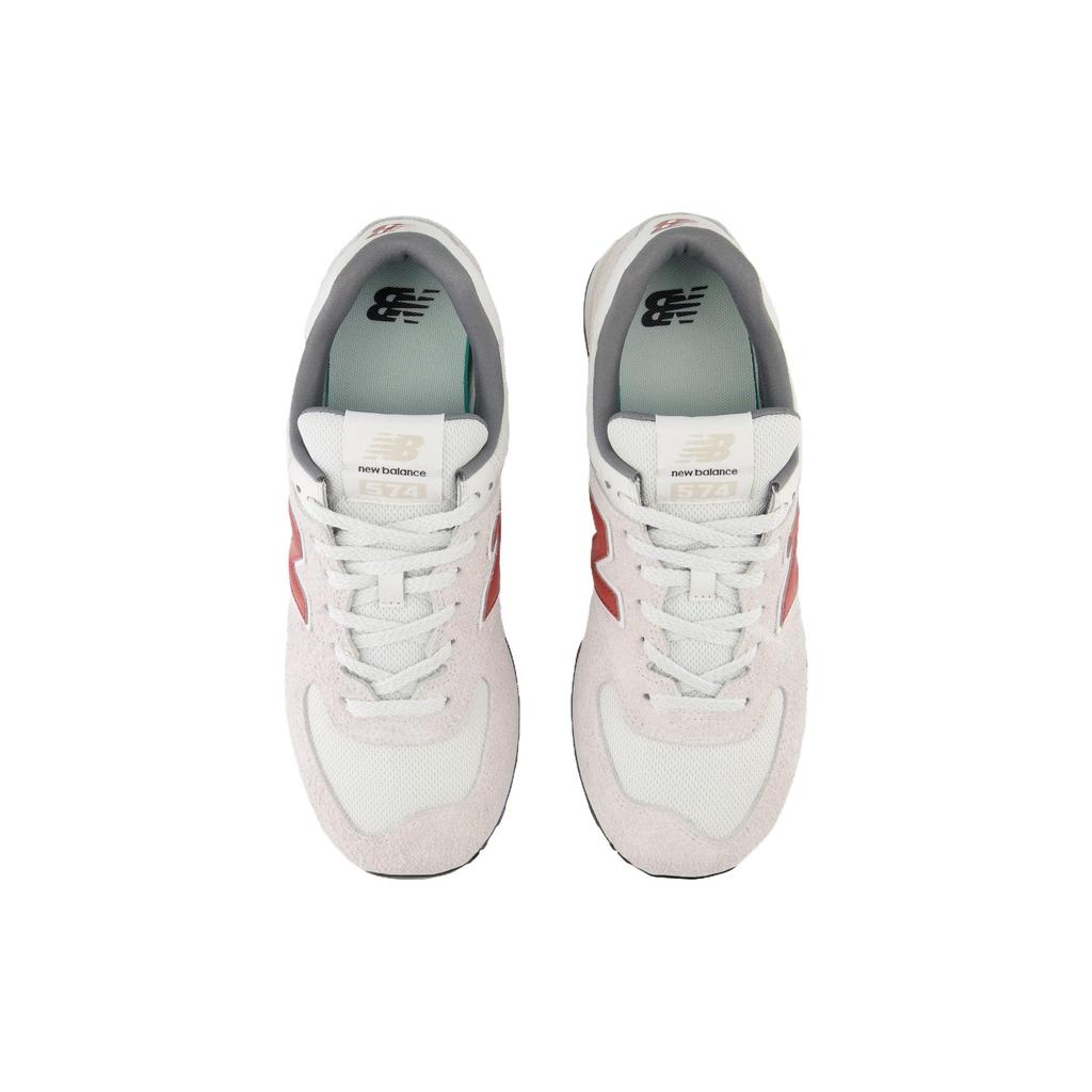 New Balance 574 White Red Unisex Sneakers U574SOR