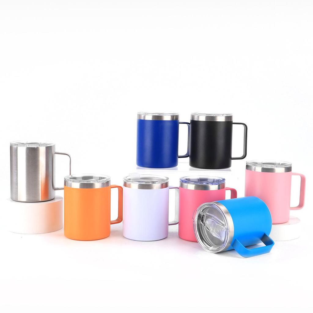 12oz/24oz Double Wall Vacuum Insulated Stainless Steel Mug with Lid