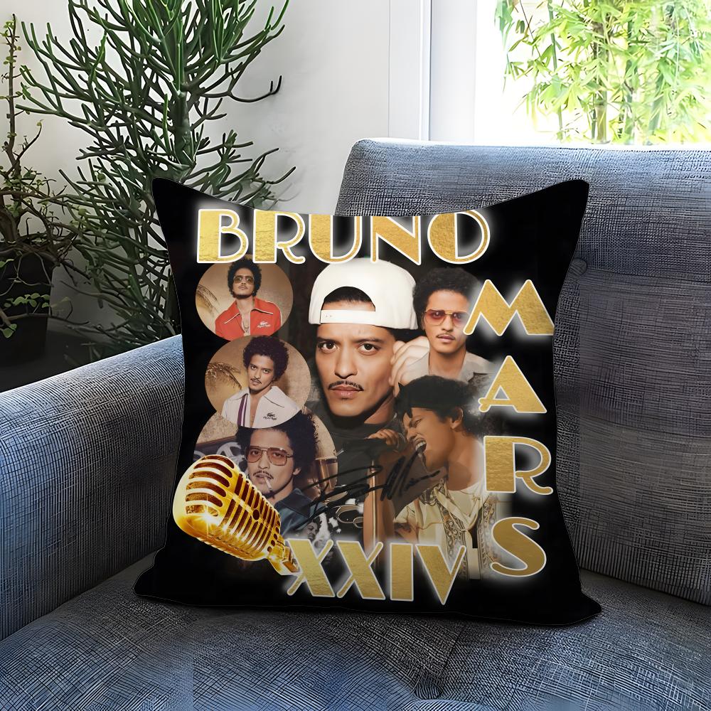 Popular Bbruno Marses Cushion Cover Comfortable Reversible Pillow Cover Ideal for Car Sofa Bedroom  Beyond