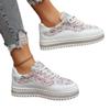 Large size shallow mouth women's summer new one-pedal thick-soled lazy shoes flat-soled rhinestone single shoes