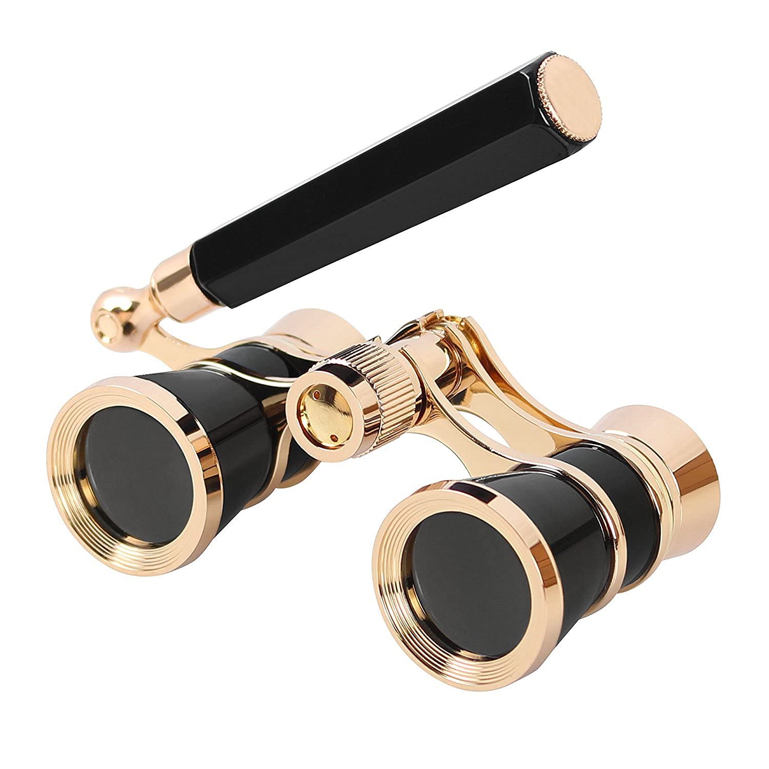 

MIZARTEC Opera Glasses, 3x Magnification, 25mm Aperture, with Handle, for Live Concerts, Retro Design, Lightweight, Compact, Perfect for Stage