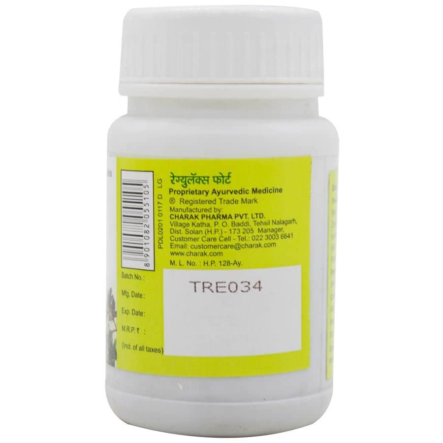 Charak Pharma Regulax Forte Kräuter Wellness Tabletten 40 Stück Packung mit 3 Tägliche Routine Unterstützung für Ausgewogenen Lebensstil Und Wohlbefinden