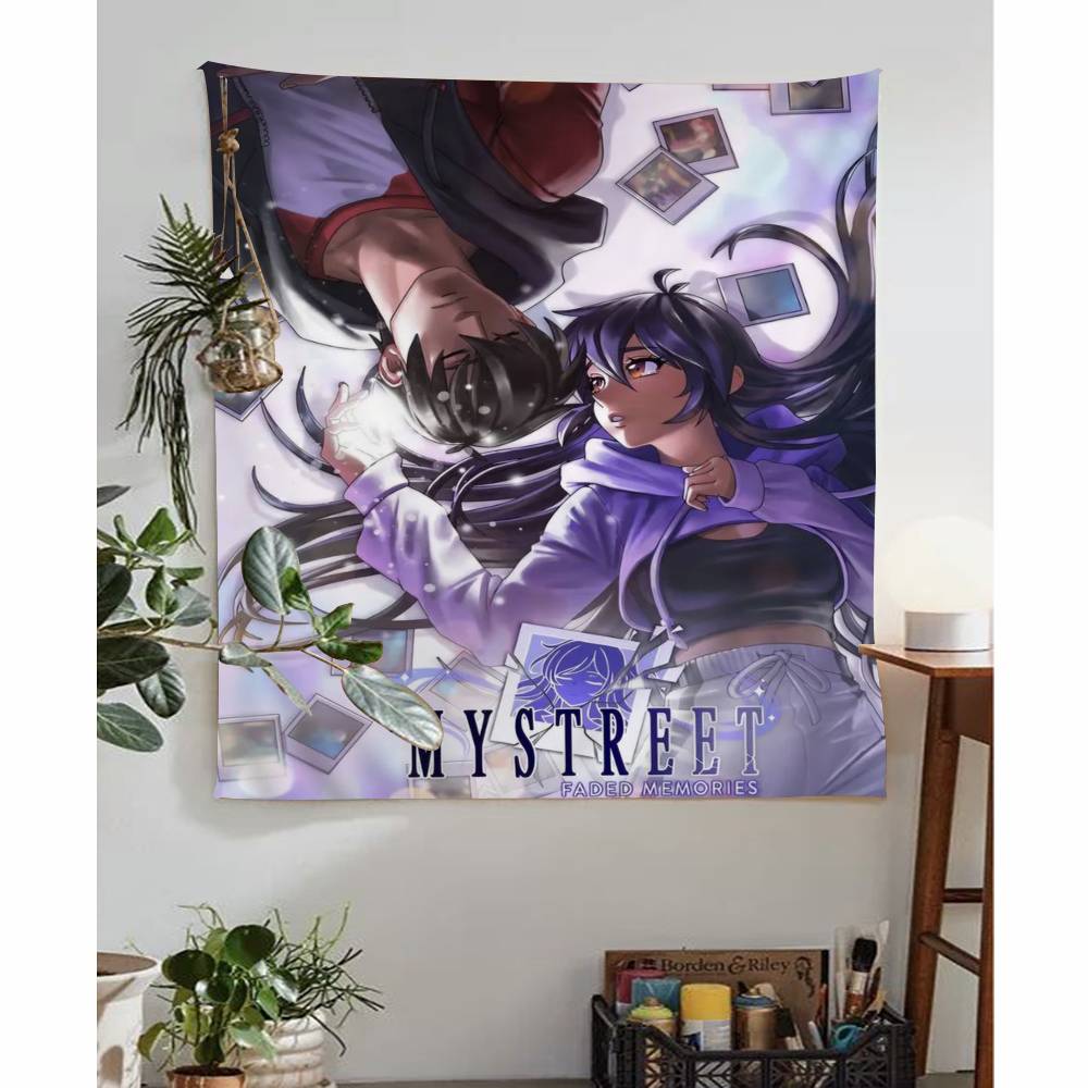 1PC Game Aaphmau Tapestry Art Printing Japanese Wall Tapestry Anime Wall Hanging Home Decor