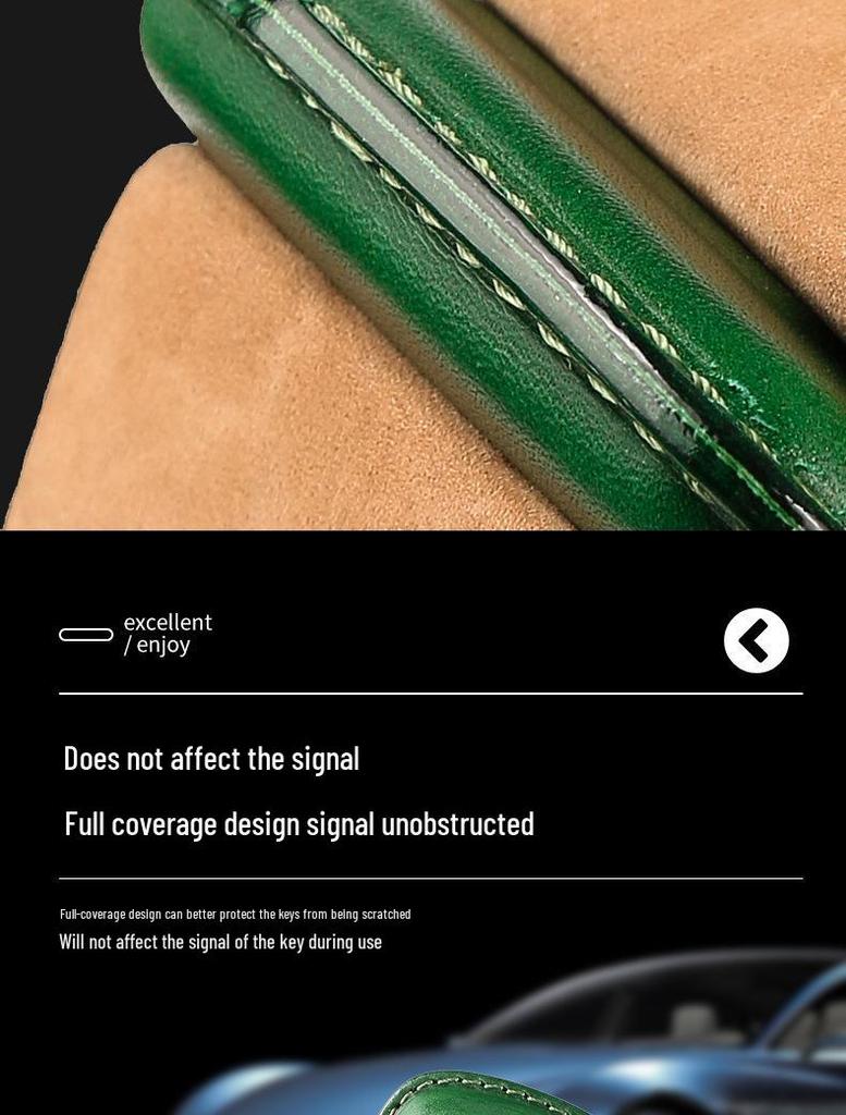 Genuine Leather Key Case for Toyota: Camry, Corolla, Highlander, RAV4, CHR, and Levin.