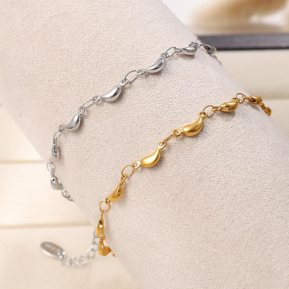 Small Banana Shape High-End Necklace Titanium Steel Gold-Plated Personalized Fashion Bracelet