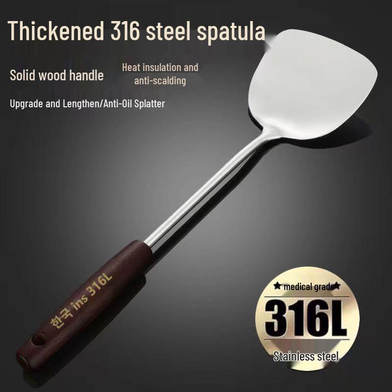 1,88palcová nerezová špachtle a naběračka pro nepřilnavé pánve