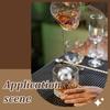 2Pcs Reusable 304 Stainless Steel Ice Cubes Whiskey Ice Balls for Cocktail Beverage Chilling, Stainless Steel Color, 53.5mm