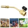 Full Copper  MAPP Propane Torch Head Pencil FlameGas Welding Torch High Temperature Heating for Soldering/Brazing