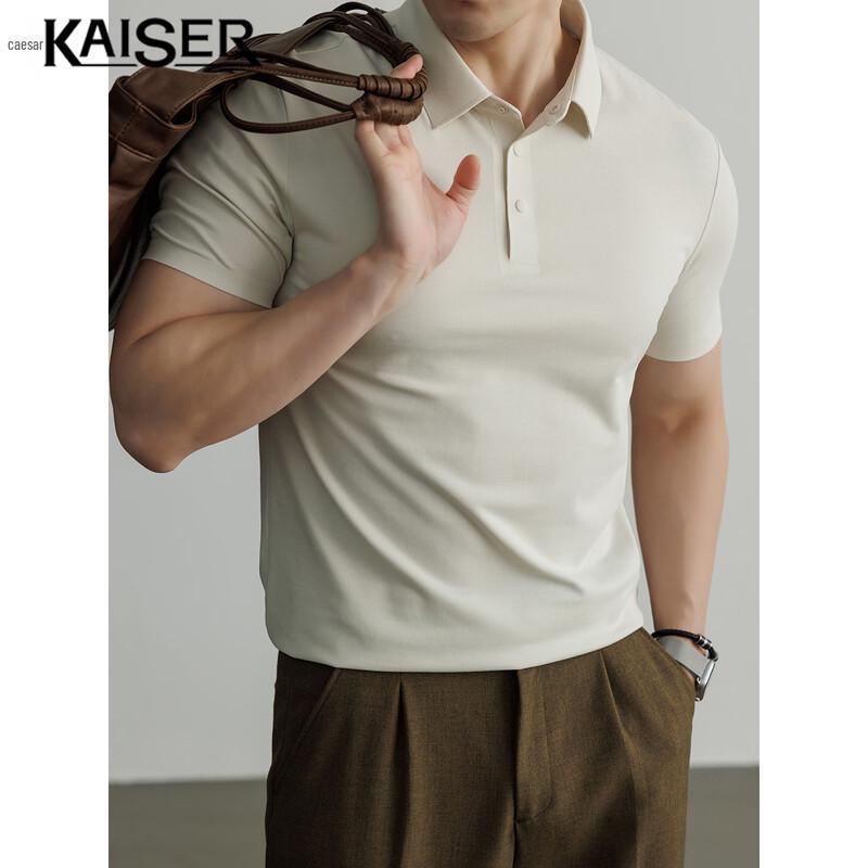 KAISER Men s 40S Long-Staple Cotton Cool-Touch Polo Shirt 3XL