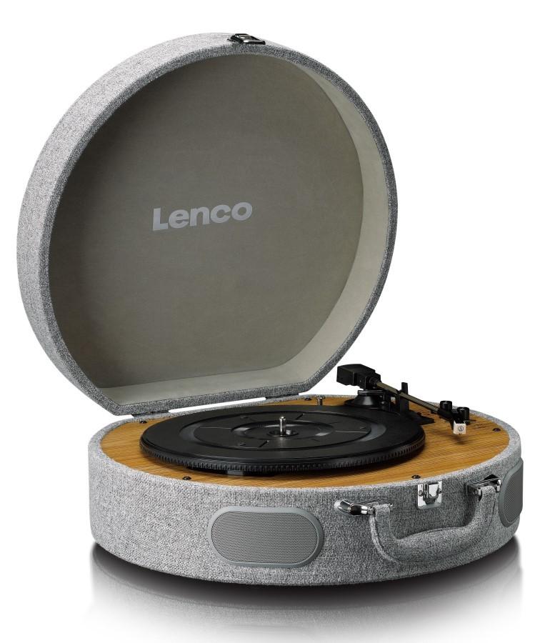 LENCO LS-66GY - Turntable with Speakers and AT-3600 Cartridge, Lenco