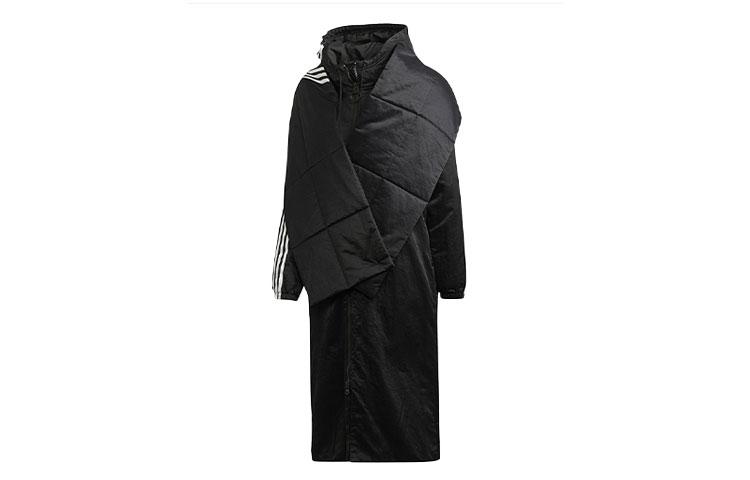Adidas Originals Puffer Jackets Women s Black Hooded Moderate Parka Puffer Jacket EC0936 30