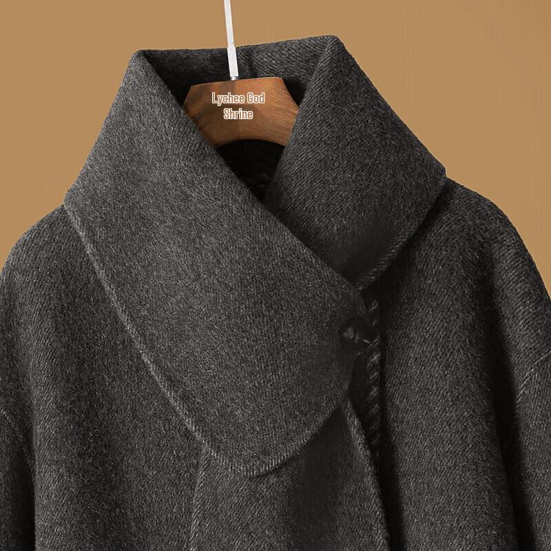 Women's Loose Wool Blend Double-faced Winter Coat