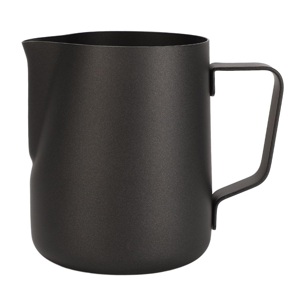 Milchaufschäumbecher 600ml Verdickter Milchaufschäumkrug Edelstahl Aufschäumkrug mit Antihaftbeschichtung für