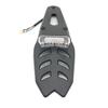 Universal Porous Transparent Shell Motorcycle Rear Fender Mudguard with Concave LED Tail Brake Turn Signal Light