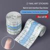 Nail Art Anti-Overflow Glue Sticker - Waterproof, Ultra-Thin, Tearable Transparent PU Film for Salon Use