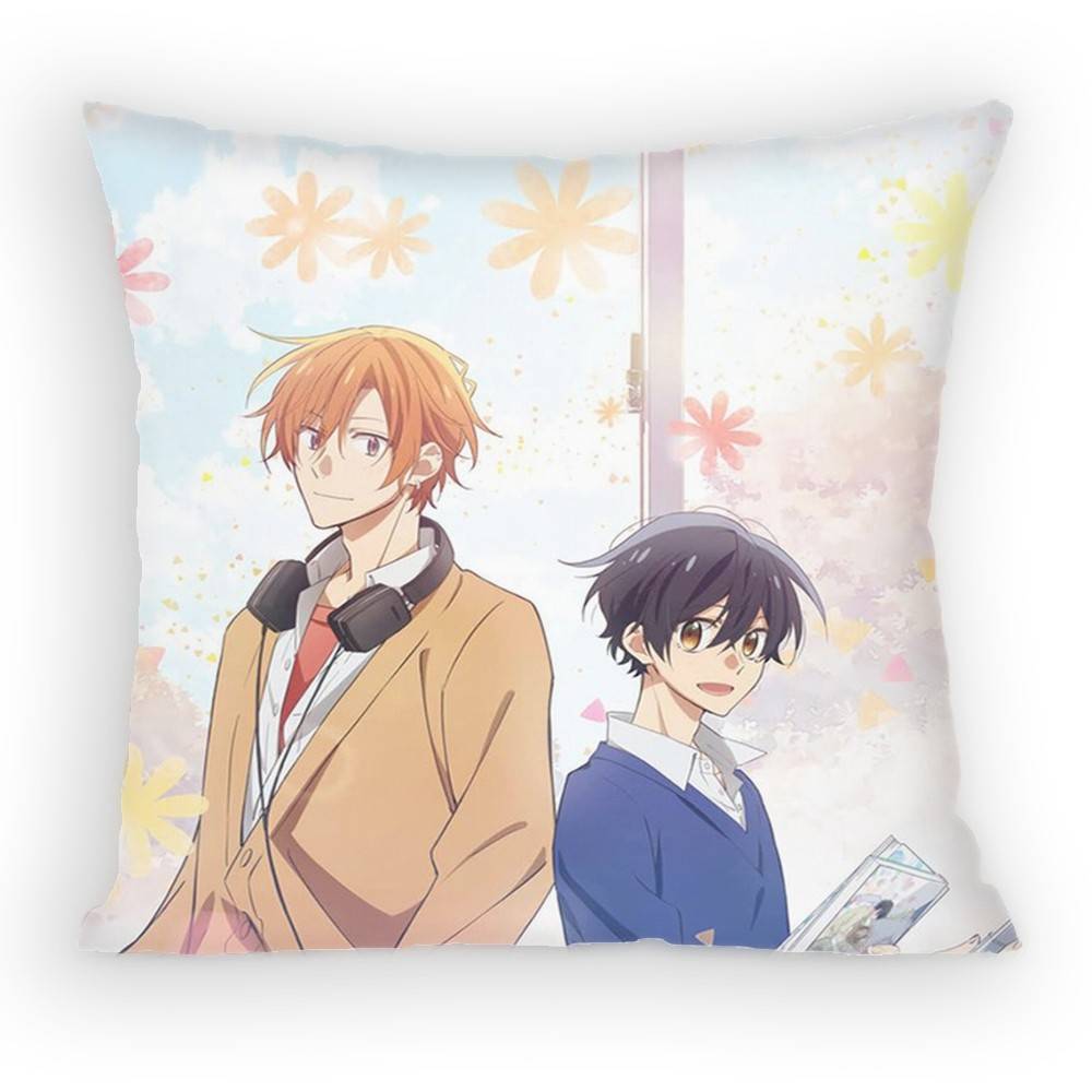 Sasaki to Miyano BL Pillow Case Sofa Living Room for Bedroom car Headboard Backrest Cushion Square Cushion Nap Time