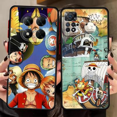 Coque arrière pour téléphone pour Xiaomi Redmi Note 8T 12s 9S 8 9 10 11 Pro 7 10S 11S 13 14 12 Plus One Piece Capitaine Luffy