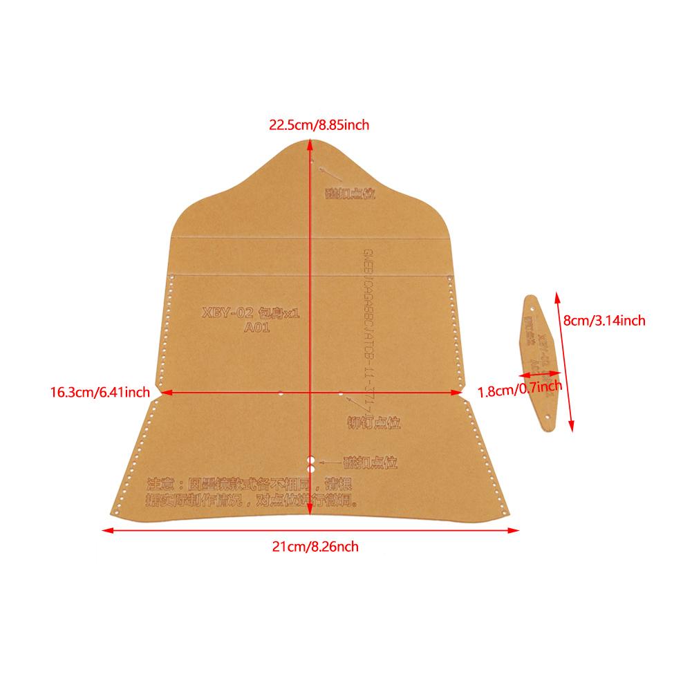 Leather Eyeglasses Case Template Set Acrylic  Pattern Stencil Template DIY XBY 02