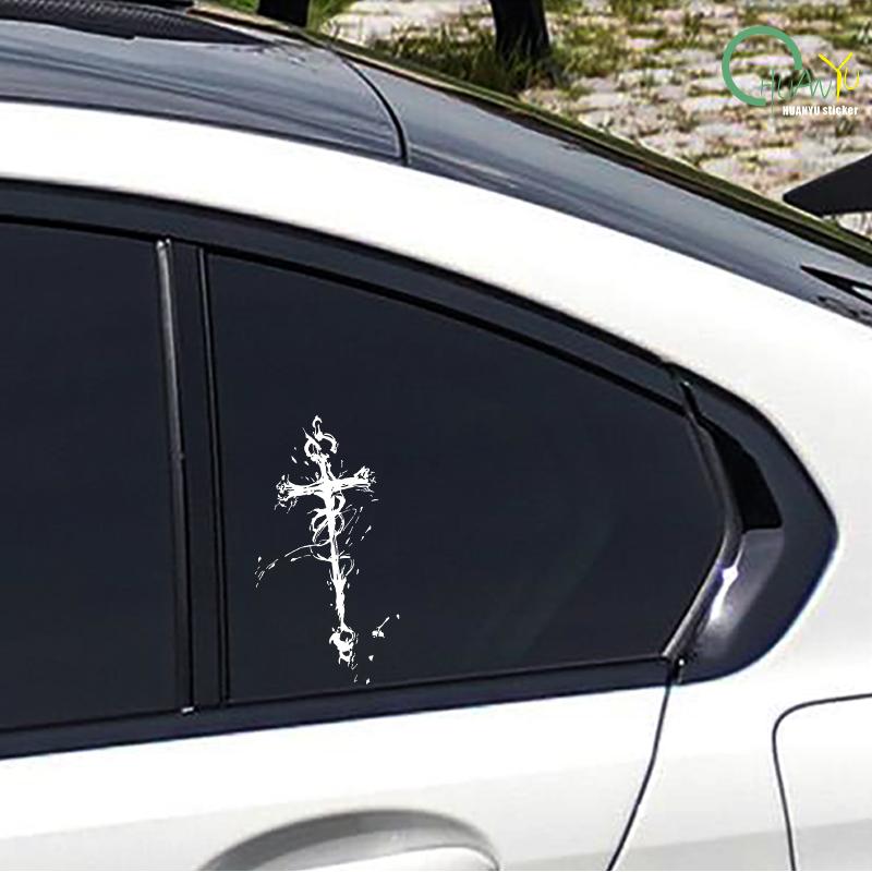 Personality creativity and faith dance car sticker car motorcycle scratch decoration reflective waterproof sticker