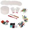 Conjunto de 10 peças Artesanato Vidro de Fusão Fornos Forno de Micro-ondas Costura DIY Kit de Ferramentas para Joias (S)
