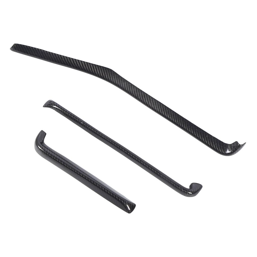 3 Pcs Dashboard Strip Cover Trim Carbon Fiber Decorative for C8 Z51 Z06 ZR1 Coupe Convertible 2020 To 2024 Carbon Fiber