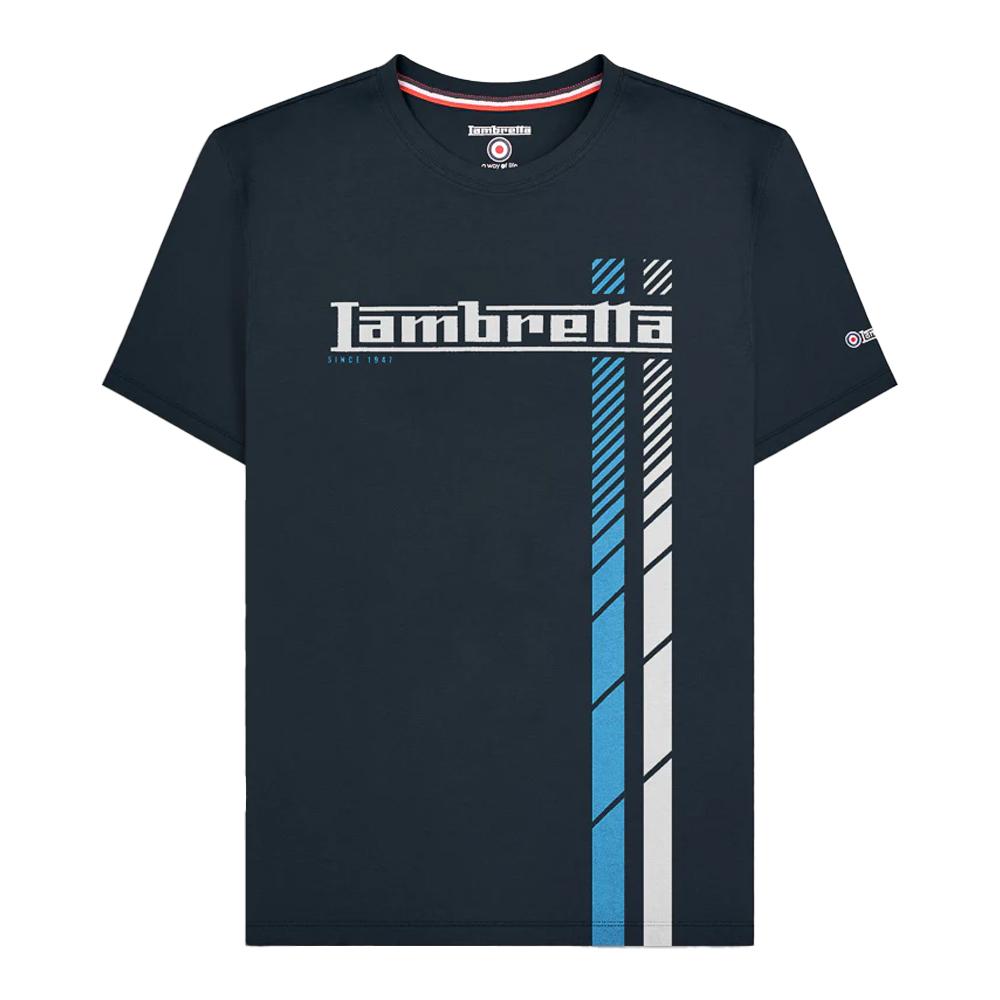 LAMBRETTA Men's SS25 Racing Stripe T-Shirt