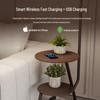 Oeny Vintage Style Floor Lamp with Wireless Charging & Storage