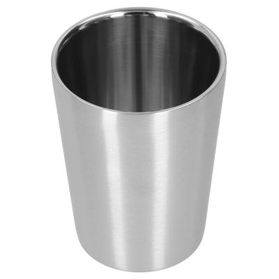 260ml Wasserbecher Edelstahl Doppelschicht Bierkrug Trinkgeschirr für Küche Speisesaal