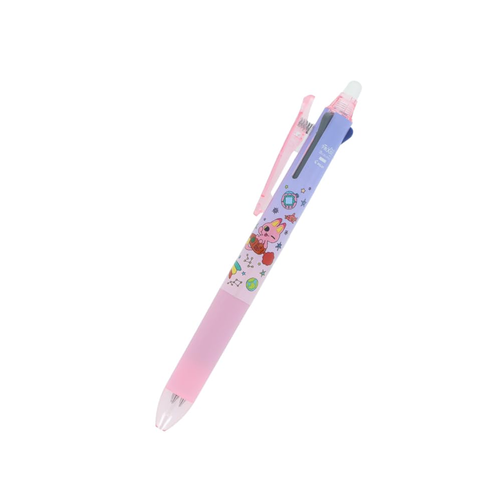 Tamagotchi Friction Ball 3 Slim Pen - Pink - Multi-Color Ballpoint Pen