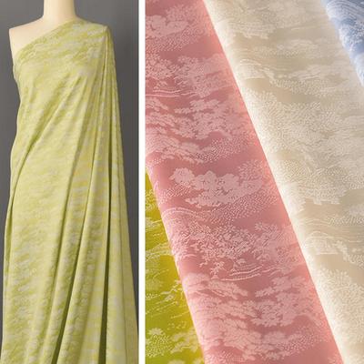 Chinese Style Vintage Jacquard Satin Silk Fabric Soft Drape Satin Brocade Fabric For DIY Cheongsam Hanfu Dress Qipao Apparel