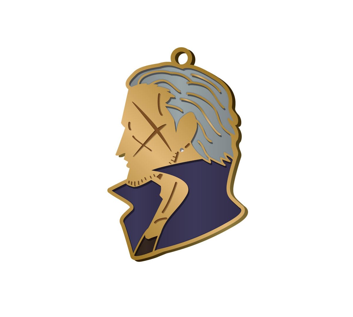 ONE PIECE Beckman Silhouette Charm Vol.4