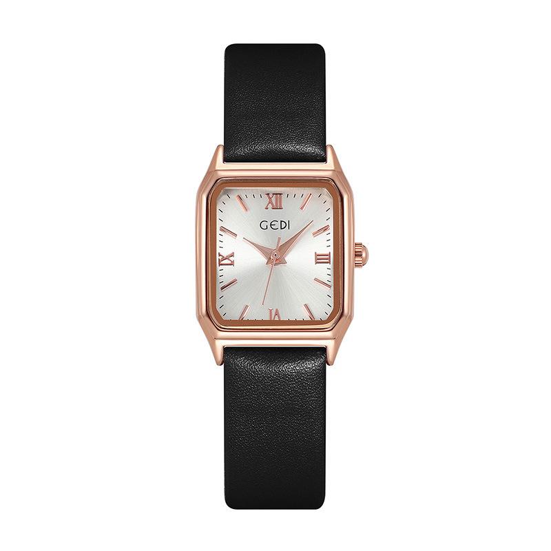 Fashion Small Sugar Cube Ladies Niche Light Luxury Small Square Watch Student Exam Waterproof Quartz Watch