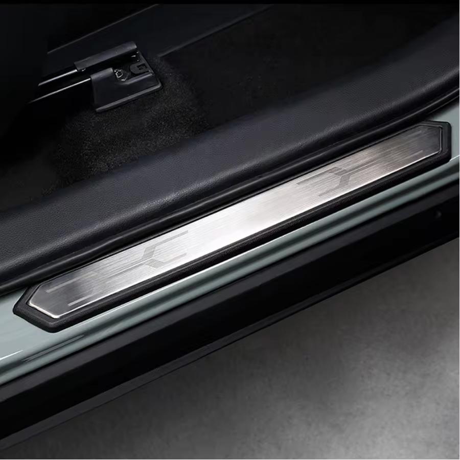 For Toyota RAV4 Rav 4 2019-2021 2022 Interior Accessories Door Sill Anti-Kick Decoration Bumper Sill Anti-Dirty Cover Stickers
