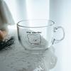 300ml Bärenglasbecher Kaffeetassen Frühstück Haferflocken Tee Getränk Milch Wasserkrug mit Griff Zuhause Büro Kaffee Milchbecher