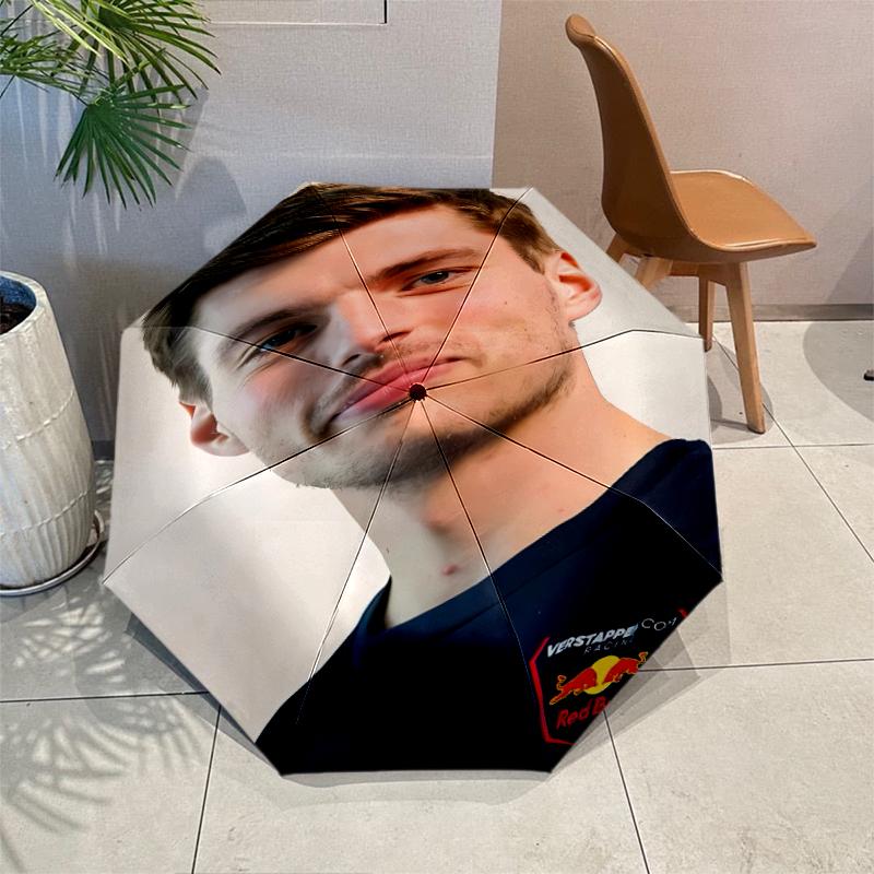 Printed Racing Driver M-Max Verstappen Printed Folding Umbrella,Outdoor,Leisure,And Travel Umbrella,Durable Umbrella Fabric,Birthday And Holiday Gift