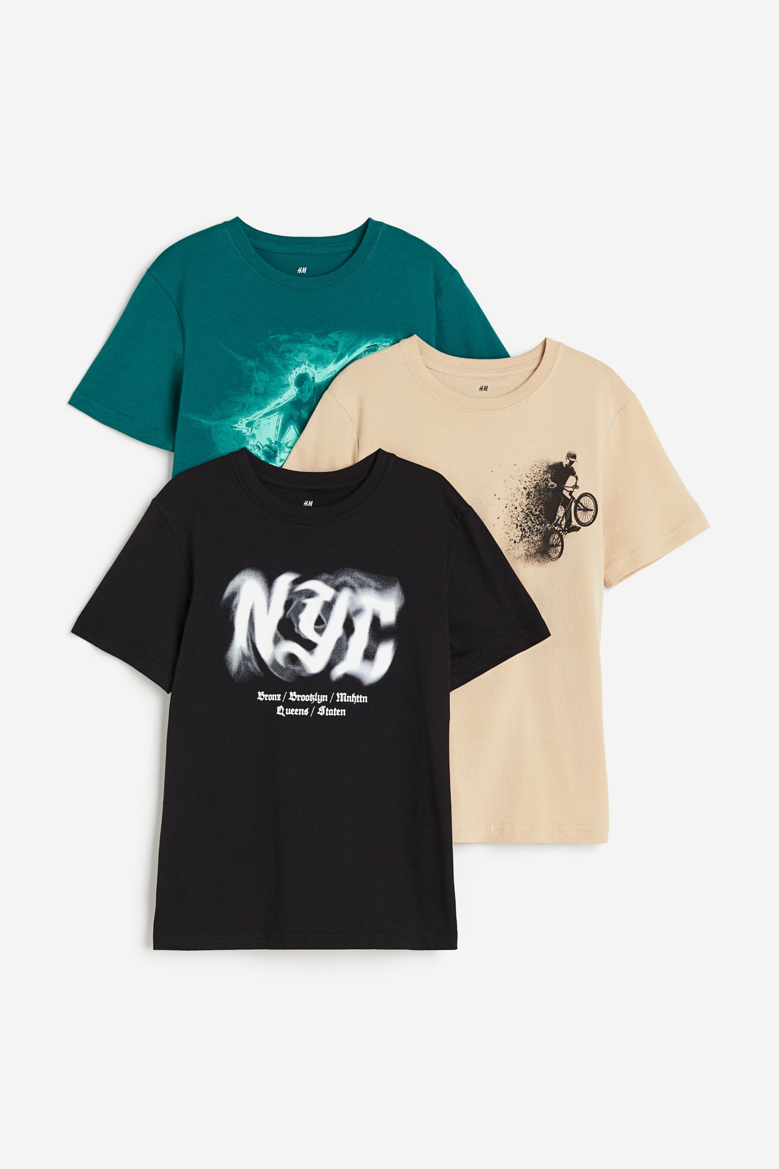 

3 пары хлопковых футболок