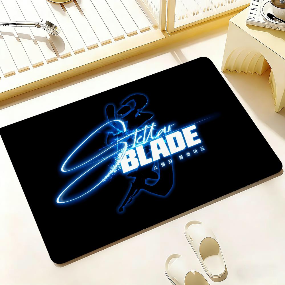 Anime Hot S-Stellar B-Blade Floor Mat Bedroom Living Room Flannel Door Mat Non-Slip Home Decor