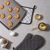 Highly Recommended.7 Pieces Black Cotton Pot Holders for Kitchen Oven Mitts, Washable