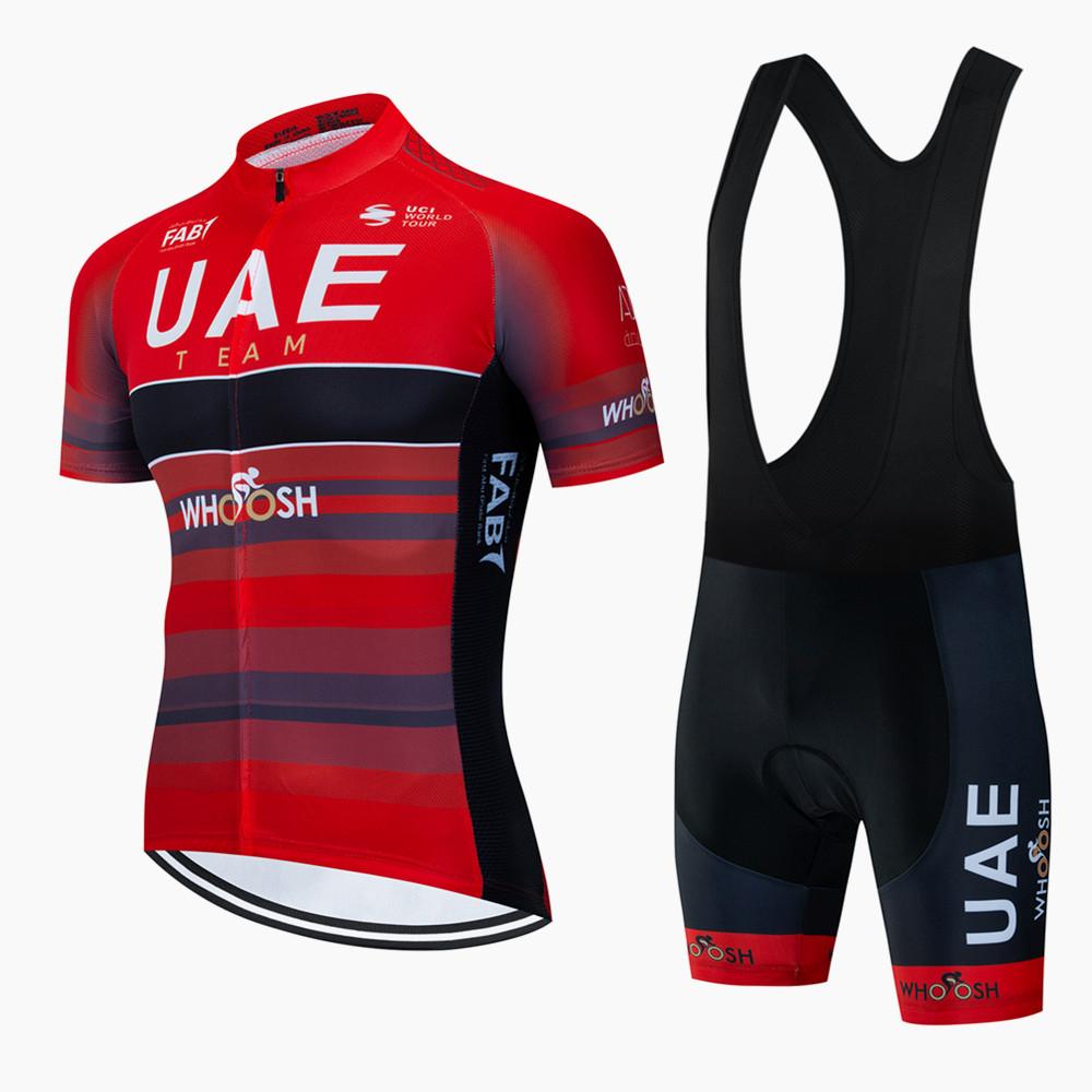 Förenade Arabemiraten Cykeltröja Set Cykeldräkt Mountainbikes Sommaroutfit Cykelkläder för Män Mtb Tröja Bib Shorts Cykelkläder Cykel