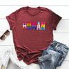 Maglietta con bandiera LGBT Magliette con orgoglio umano Maglietta con bandiera dell'orgoglio gay Maglietta bisessuale Magliette queer lesbiche Magliette con bandiera arcobaleno Magliette grafiche